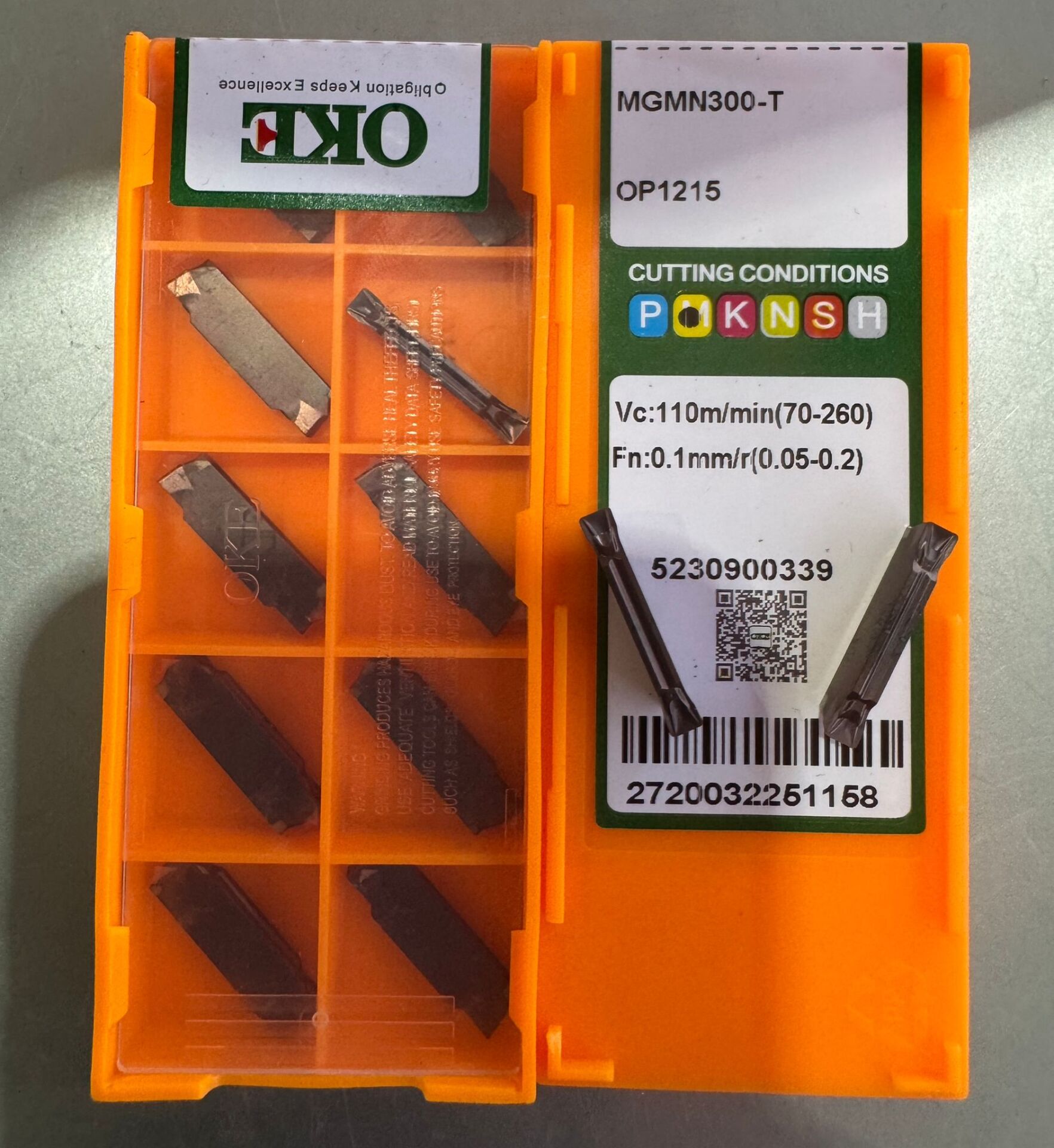 MGMN300-T OP1215  KESKİ ELMASI OKE