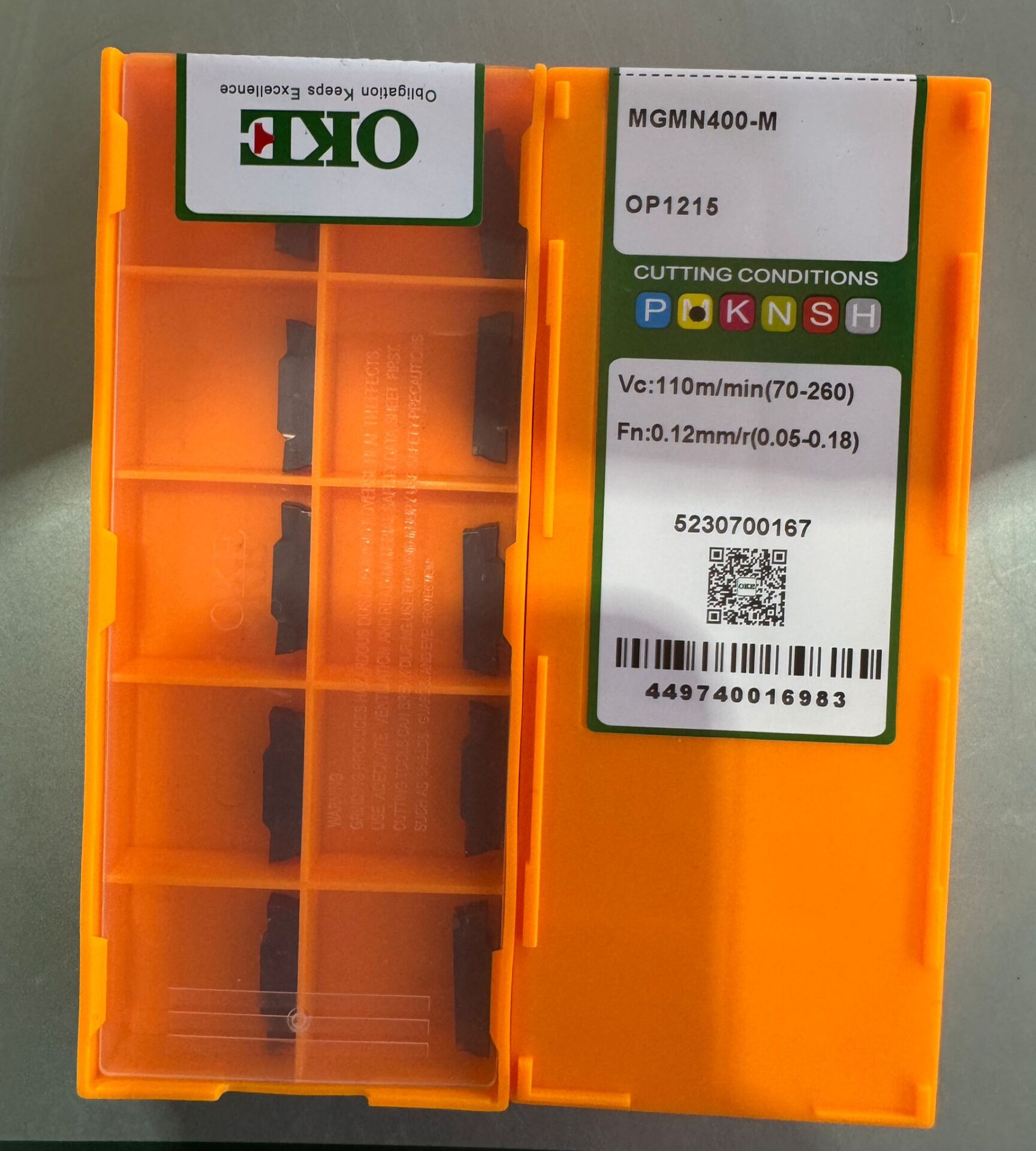 MGMN400-M OP1215  KESKİ ELMASI OKE