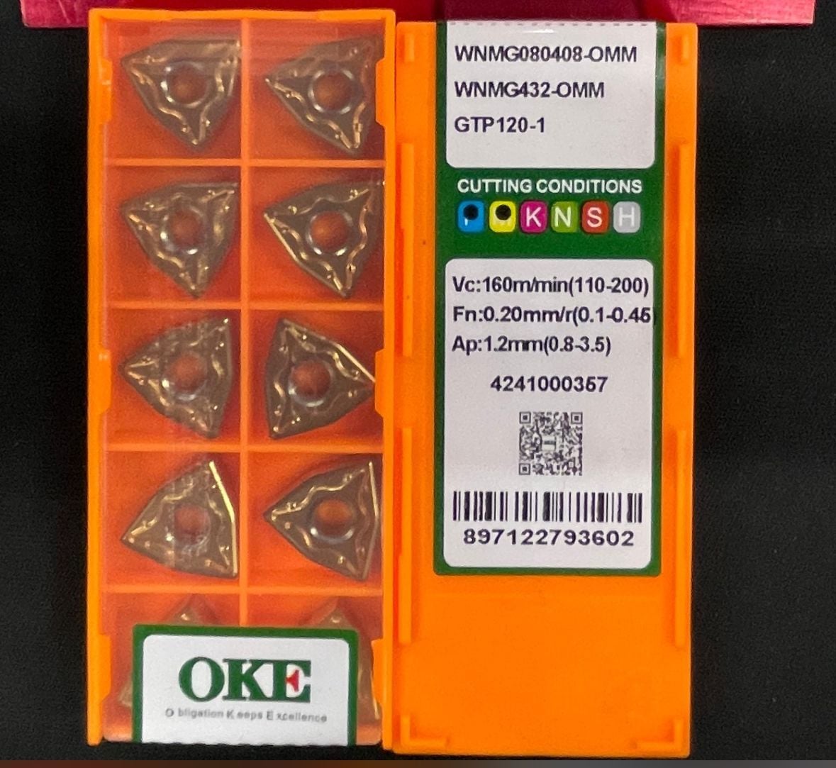 WNMG080408-OMM GT120-1 TORNA ELMASI OKE