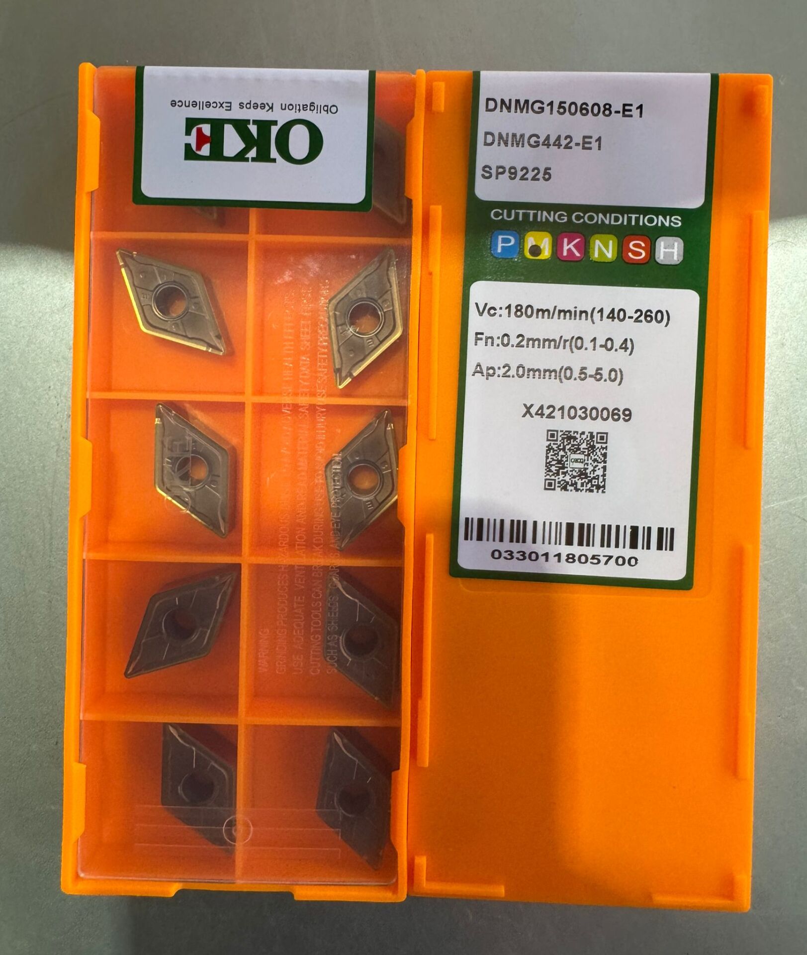 DNMG150608-E1 SP9225 TORNA ELMASI OKE