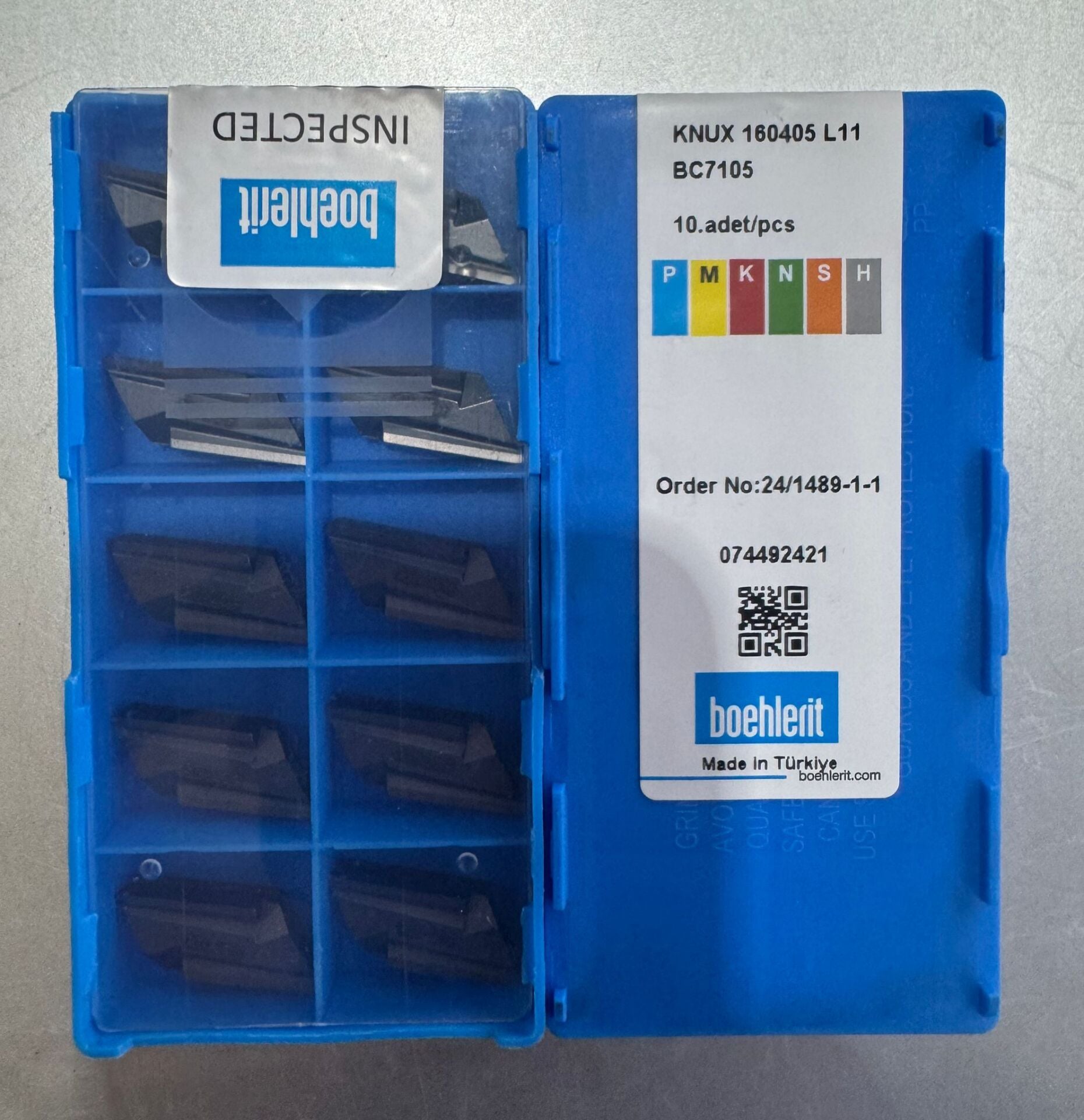 KNUX 160405-L11 BC7105 TORNA ELMASI BOEHLERİT